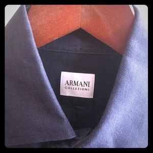 Quintessential trendy dark grey Armani shirt